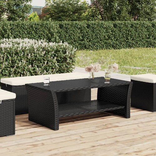 Tavolino nero 100x50x40 in - tavolino,