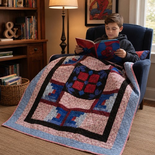 Trapunta patchwork spider - patchwork, spider-man