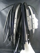 CyberloxShop Vedova Nera Cyberlox Cyber Hair Falls Dreads Goth Rave Grigio Nero
