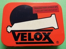 Velox Scatola Di Latta Riparazione Pneumatici Tubolari Kit NOS Vintage M.France
