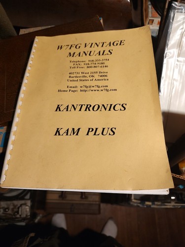 Manuale radio kantronics kam - kantronics,