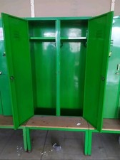 Armadietto da Spogliatoio doppio con PANCA (incl. 26x85+45).Usato-ft.85x40+H.184
