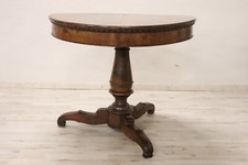 Tavolo antico rotondo in noce