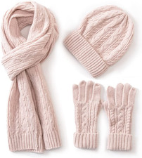 3 in 1 Cappello Di Lana Guanti