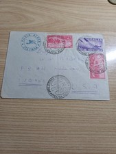 Italia 1948 Busta Posta Aerea X Stati Uniti Affrancata Coppia 20 L. Risorgimento