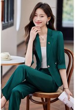 Tailleur Verde Elegante Mezza