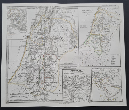 Antica mappa 1855 - mappa,