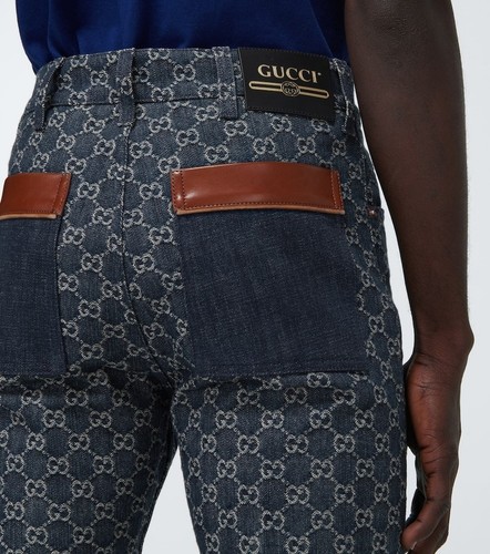 Jeans gucci monogram denim - jeans,