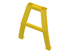 2pz 2 pezzi LEGO BASE GIALLA SUPPORTO PER GRU CANTIERE PONTI 2635