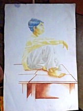 Dipinto A Acquerello Vintage A