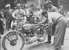 Norton International 350cc racer Vic Brittain 1935 ISDT foto corsa moto