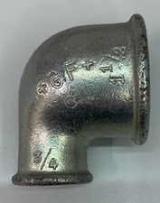GOMITO GF 3/4 e 1 1/2 FEMMINA IN FERRO ZINCATO CURVA 90° RACCORDO IRRIGAZIONE