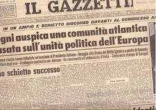 I2  IL GAZZETTINO N. 13 ANNO 78 DEL 16/1/1964 SEGNI AL CONGRESSO AMERICANO