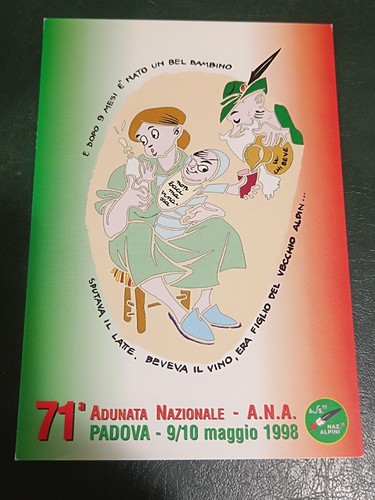 Cartolina annullo 71a adunata - cartolina,