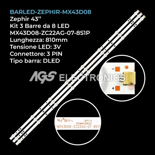 Kit barre strip led - kit, 8