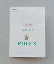 ROLEX Guarantee Warranty