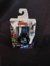 Orologio LED per bambini Marvel Black Panther con cinturino decorativo