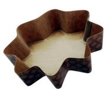 2 stampi in carta da forno pirottino per forma STELLA