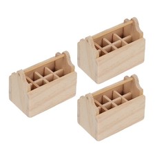  3 Pcs Scatola Porta Oggetti Box Arredamento in Legno Fai -da -te