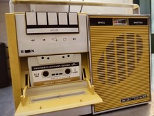 Grolier  Cassette Player AM FM Vintage Working Retro  AC Tipo Radio Italy 