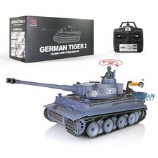 Magazzino tedesco 2.4Ghz 1/16 7.0 Henglong Tiger I RTR BB IR RC carro armato 3818 fumo