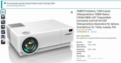 Yaber videoproiettore full - videoproiettore, hd