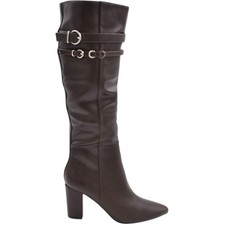 Stivale donna alto rigido in