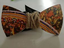 PAPILLON IN LEGNO STAMPATO RUOTA CARRETTO SICILIANO