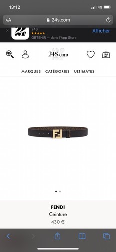 Ceinture homme fendi - homme,