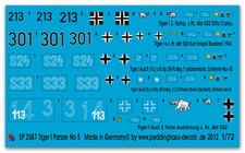 Peddinghaus 2587 1/72 5 Tiger