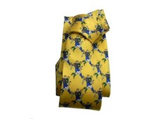 Cravatta gialla in seta