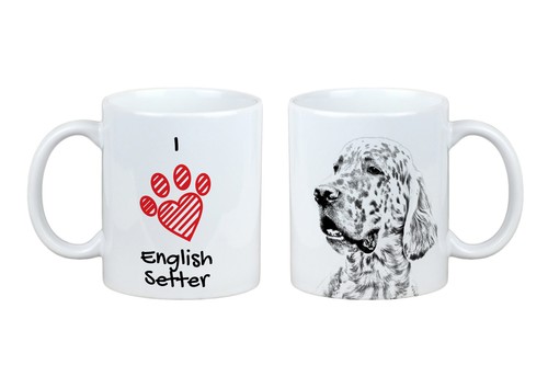 Setter inglese tazza con - , cane