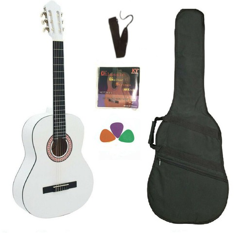 Chitarra classica bianca - chitarra, 4/4