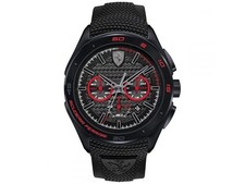 Orologio Uomo Scuderia Ferrari Gran Premio Orologi 830344 Nero Rosso NUOVO