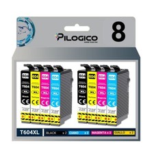 8 CARTUCCE COMPATIBILI T604XL EPSON XP-2200 2205 3200 3205 4200 WF2910DWF 2930DW