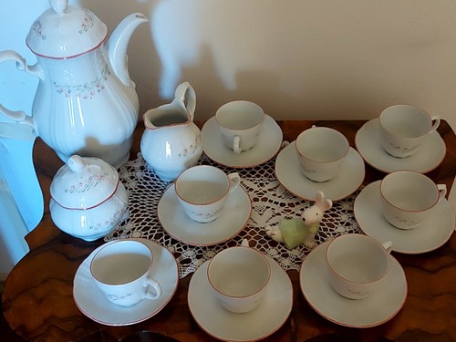 Servizio caffè porcellana - servizio, ×8