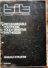 Crumar Bit One Manuale Utente Owner's Manual Originale Buone condizioni