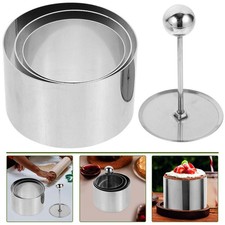  1 set da cookie da forno stampo set torta in acciaio inossidabile anello mousse