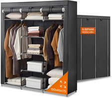 Armadio in Tessuto Con Telo