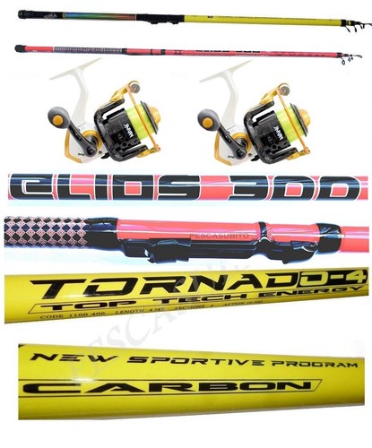 Combo canne 3mt 2 - +,