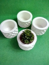  vasetti in gesso ceramico 