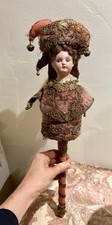 Poupee Marotte Ancienne Biscuit Bambola Marotta Polichinelle Antique Bisque Doll