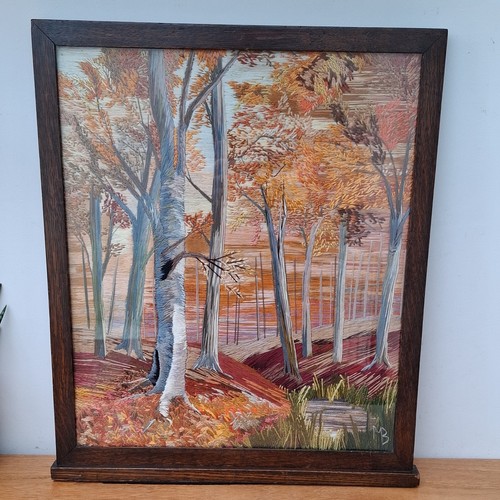 Antico quadro ricamo - ,