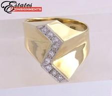 Anello "Fulmine" in oro giallo