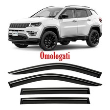 ✅ CLIM ART Deflettori aria adesivi per jeep compass 2016-2025 antiturbo scuri