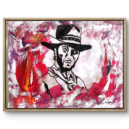 Clint eastwood 11x14 arte - clint,