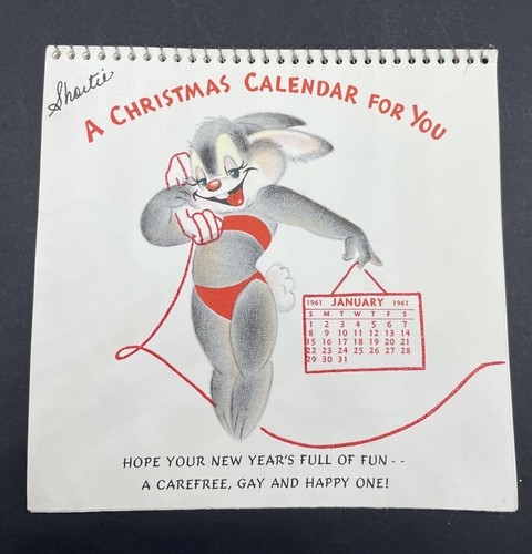 Calendario vintage 1961 - calendario,