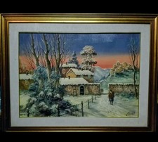 Dipinto Olio Su Tela Di Cirelli Antonio Epoca 