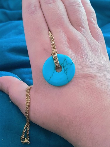 Collana ciondolo turchese - 💙ciondolo,