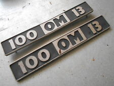 FIAT OM 100 - Coppia placchette laterali - Ricambio usato